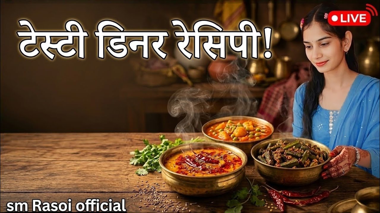 🔴 LIVE: आज डिनर में क्या बनाएं? 5 आसान डिनर रेसिपी | Easy Indian Dinner