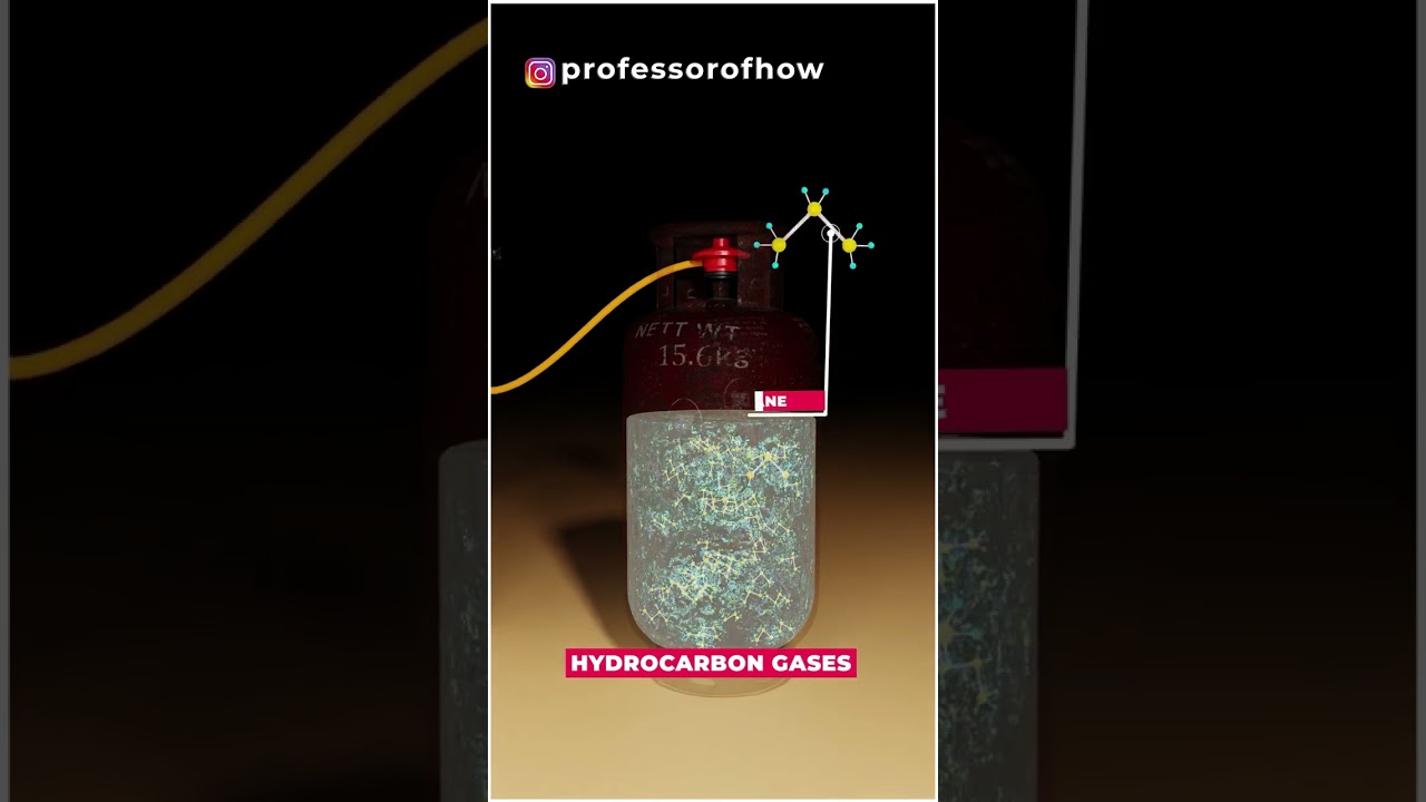 Why LPG flame is BLUE? - By Kishor Singh #shorts