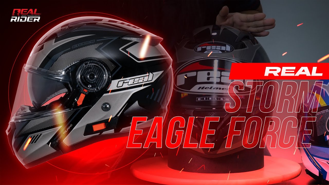 Real Review : รีวิวหมวก Real Helmet รุ่น Storm ลายใหม่ Eagle Force