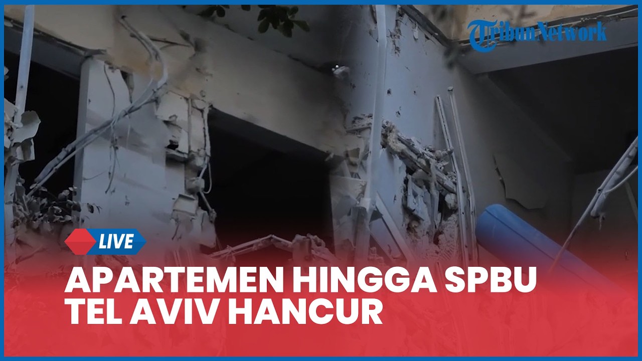 Dihujani Rudal Iran, Apartemen hingga SPBU Tel Aviv Hancur seusai Pertahanan Israel Gagal Mencegat