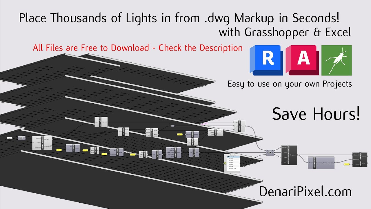 How to Place Revit Components from .dwg Markups. Save hours! Thousands of families in seconds!