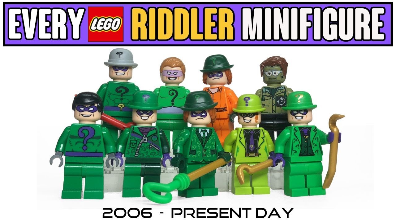 ВСЕ минифигурки LEGO RIDDLER, когда-либо созданные (с 2006 г. по настоящее время)