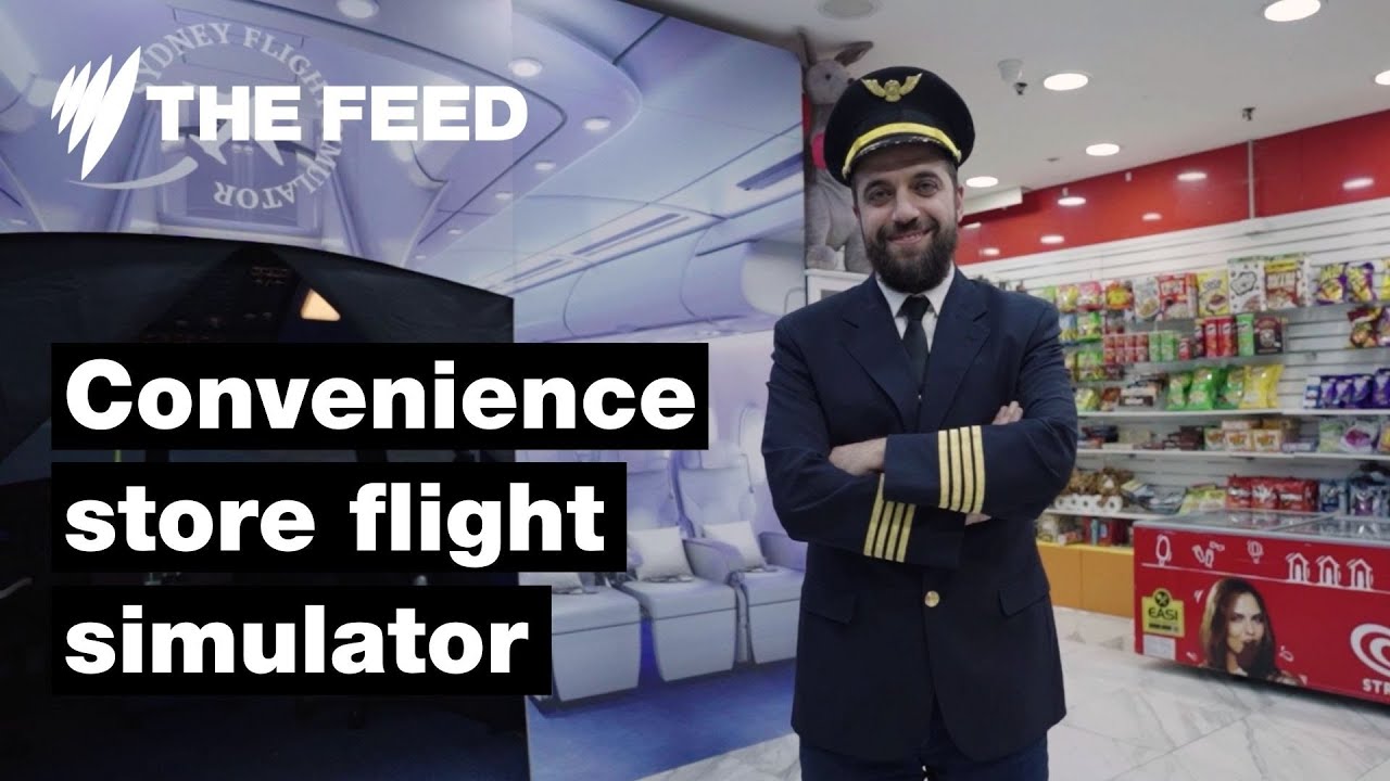 This engineer built a flight simulator inside his convenience store | SBS The Feed