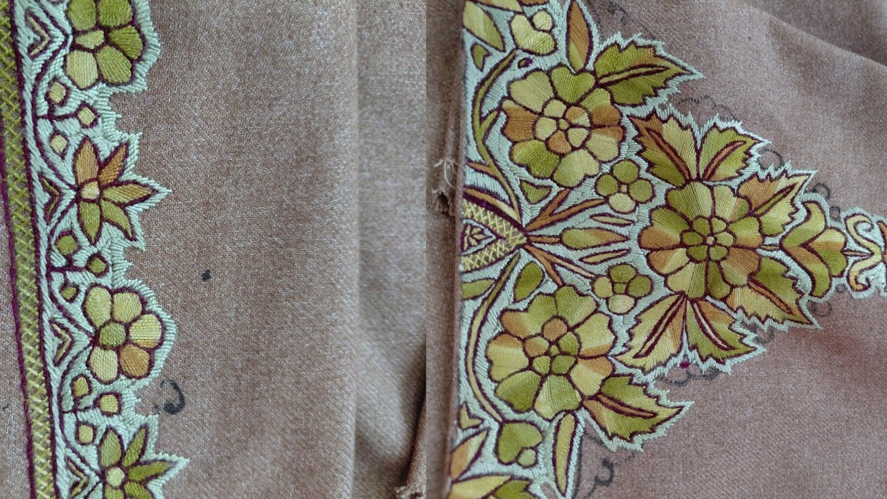 Learn Tahiri work#Bridal #kashmiri #sozni pheran#shortvideo 🥰Authentic kashmiri handembroidery#