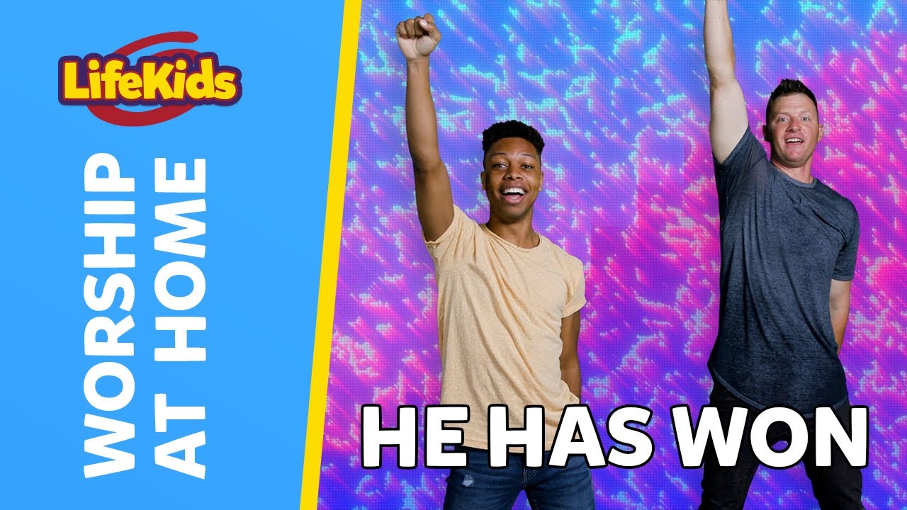 HE HAS WON | Worship at Home With LifeKids