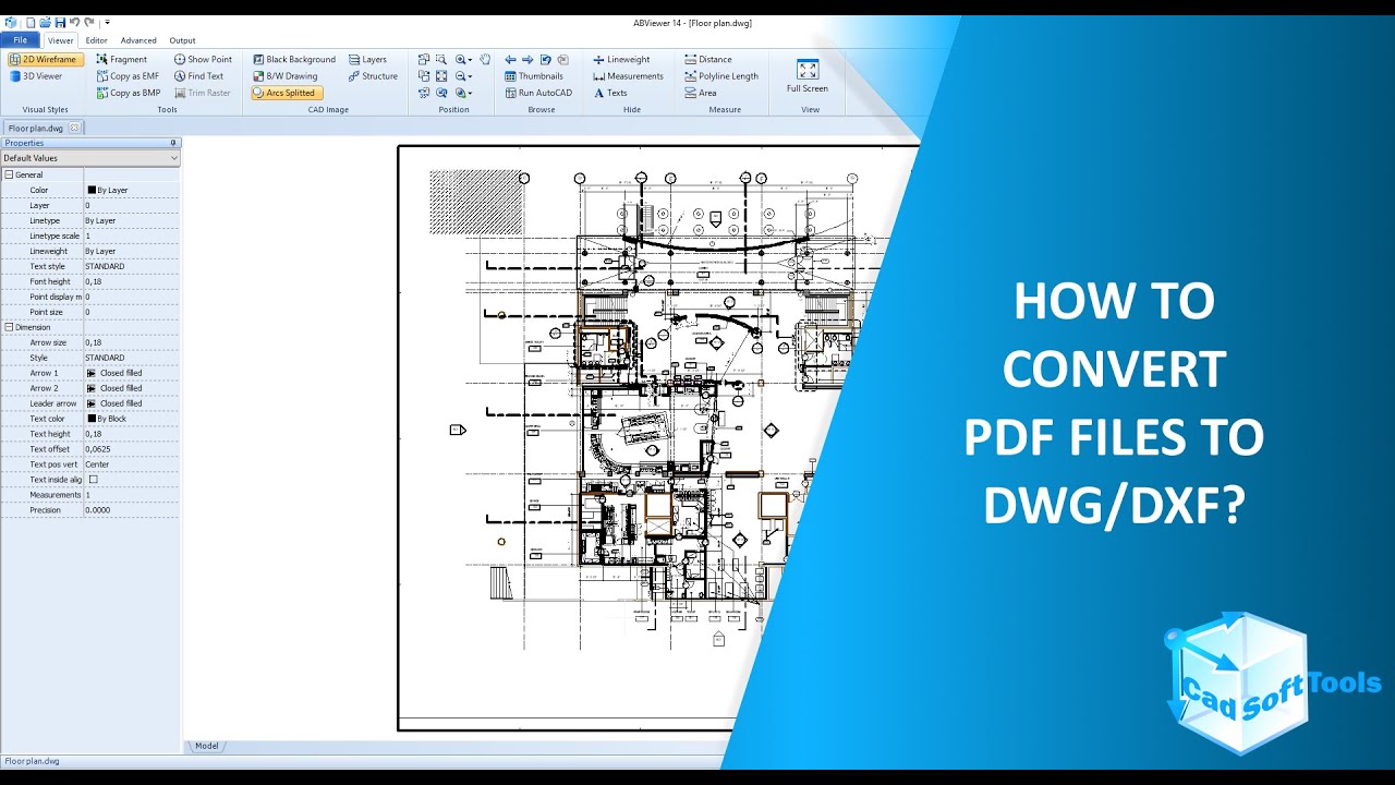How to convert PDF files to DWG/DXF?