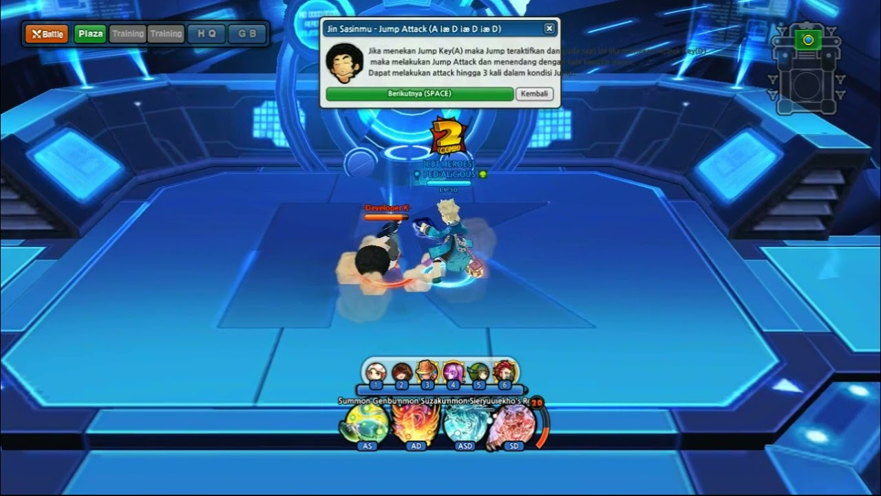 Skill Jin Sasinmu - Developer K Training - Unique & Melee Hero Lost Saga