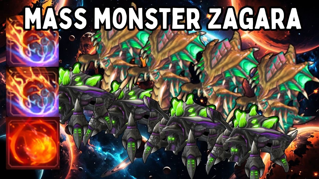 NO ABS PURE MASS ZAGARA - Weekly Brawl [Starcraft 2 Direct Strike]