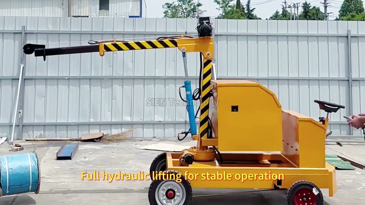 Electric Mobile Hydraulic Crane | Compact Industrial Lifting Solution-SIEN Technology