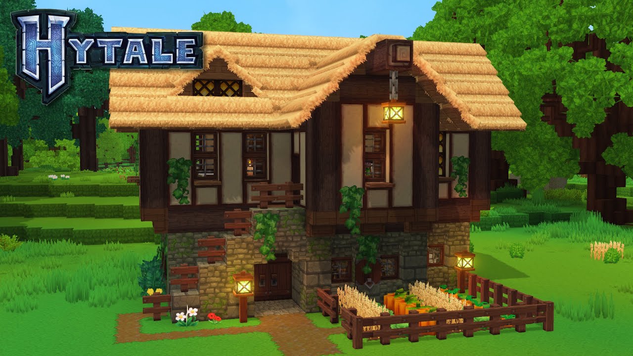 Hytale: How to Build a Medieval Starter House (Tutorial)