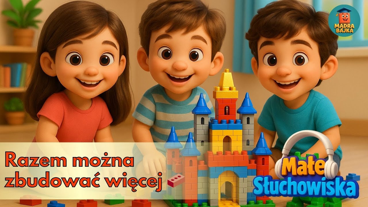 🎧 Tajemnica zaginionego klocka - bajka o wsp&oacute;łpracy i sile drużyny 🧱