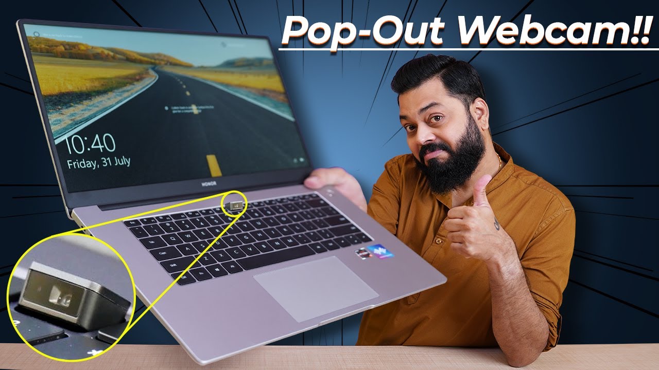 HONOR MagicBook 15 Unboxing & First Impressions ⚡⚡⚡ Popup Webcam,Fingerprint Login & More