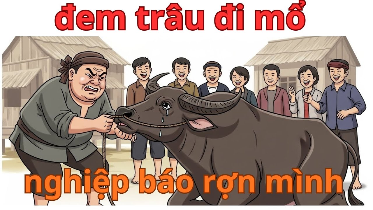 Chuyện nhân quả -Trâu điên  húc bay thợ mổ trong bữa tiệc, oán nghiệp kinh hoàng.
