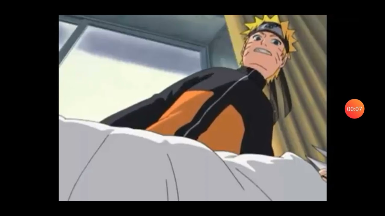Naruto intenta ver la cara de kakashi