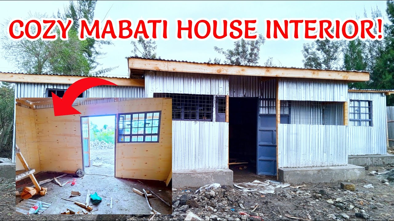 Eish🔥: WE'VE STARTED WITH THE INTERIOR OF THIS MABATI HOUSE | SO BEAUTIFUL 👌