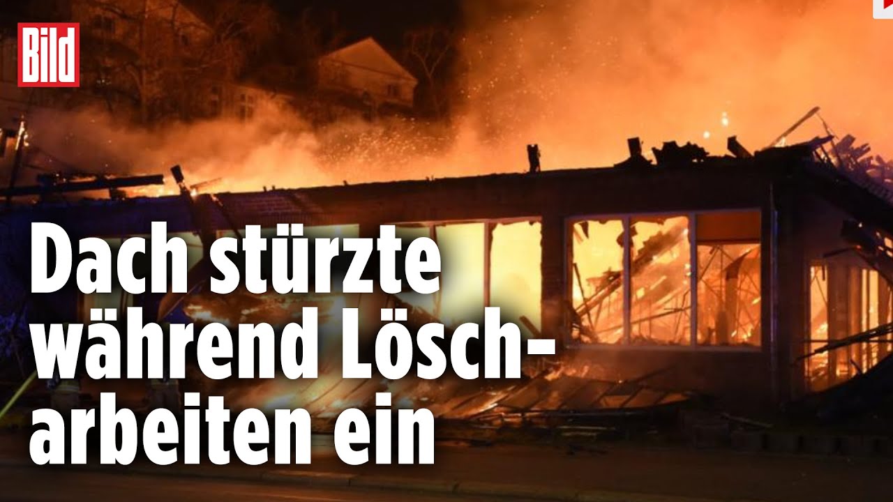 Feuer-Inferno in Berliner Supermarkt – Großeinsatz der Feuerwehr