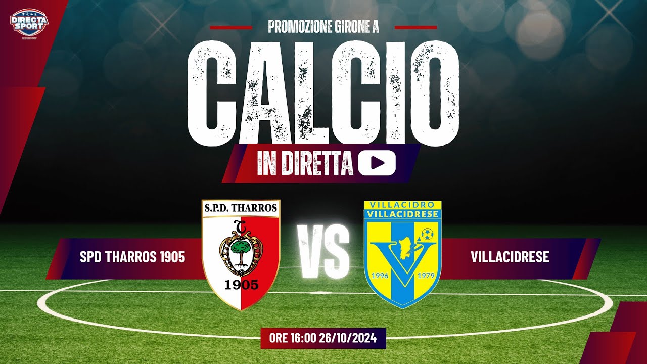 Calcio Promozione Gir. A - SPD Tharros 1905-Villacidrese (1-0)