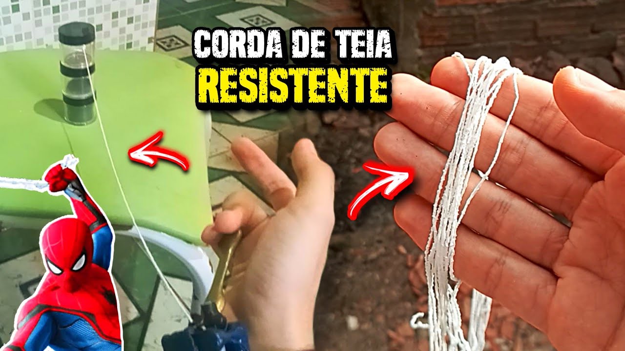 Teia Resistente Avançada com os Primeiros Testes do Lançador de Teia Super Forte