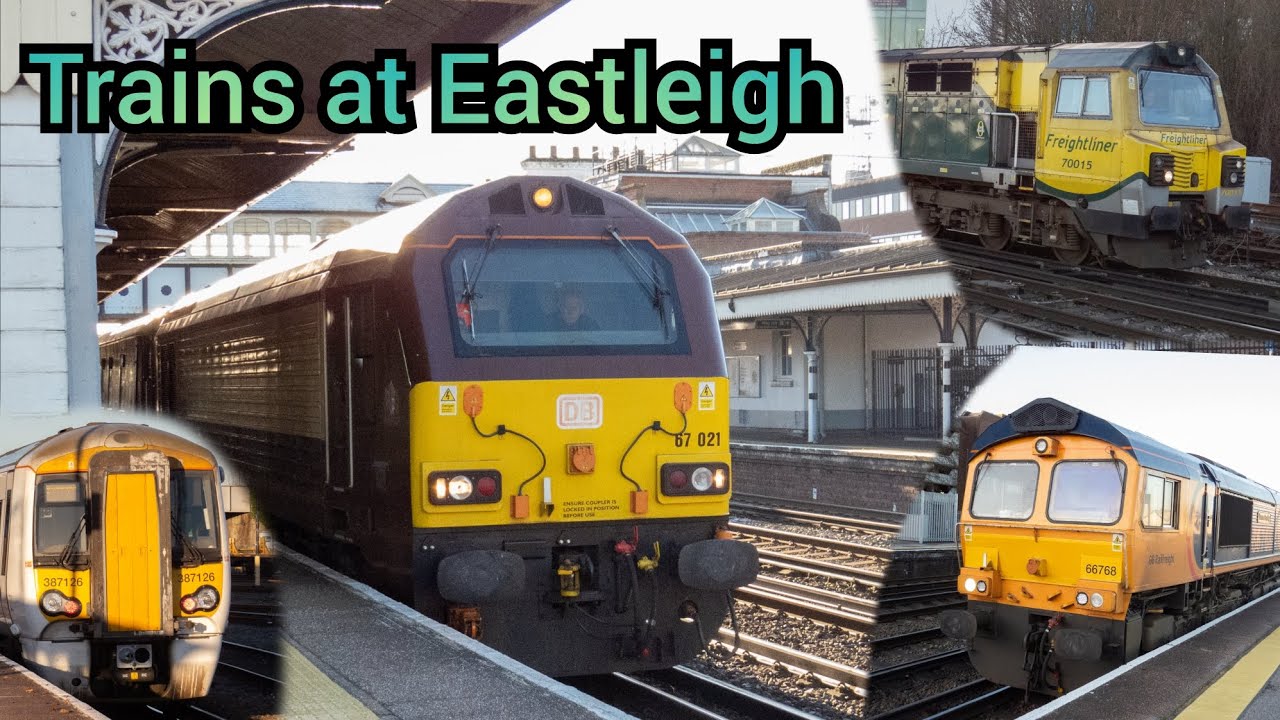Trains at Eastleigh 3/1/25