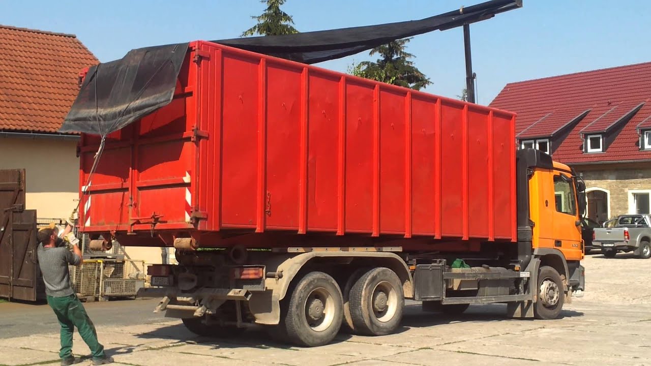 Shur-Co Hytower Planensystem aufplanen Donovan TEIL 1/2 Dr. THIEL® Planen Container Rollcontainer