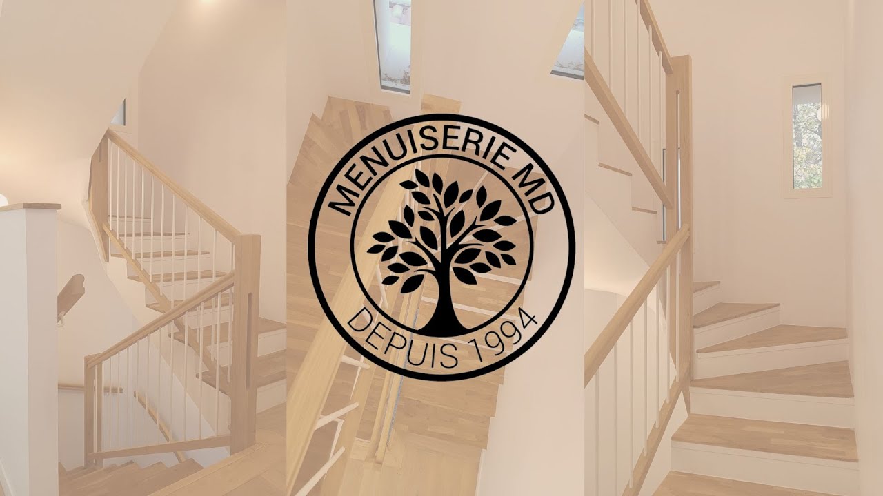 Création d'un garde-corps en chêne massif vernis - Marseille - Menuiserie MD Escaliers