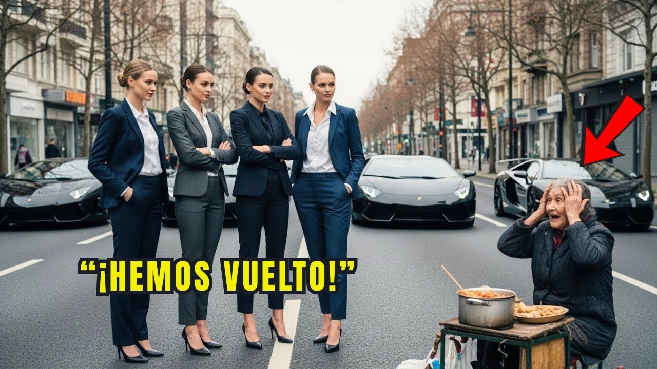 Anciana Pobre Alimentó A Cuatro Niñas Huérfanas, Años Después 4 Autos De Lujo Pararon Ante Su Casa…