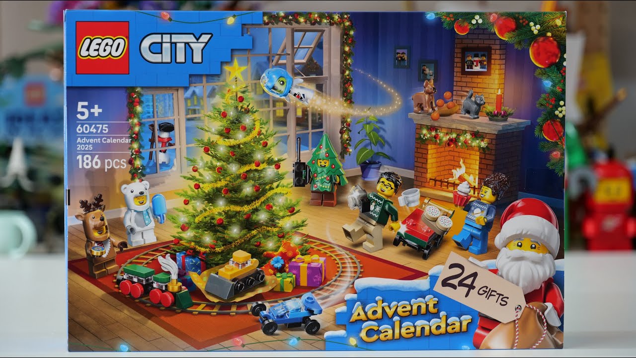 LEGO City 60475 Advent Calendar 2025 Speed Build - All 24 doors opened
