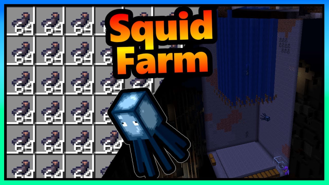 Minecraft Squid Farm | 6000+ Inc Sac per Hour | 1.20 - 1.21+
