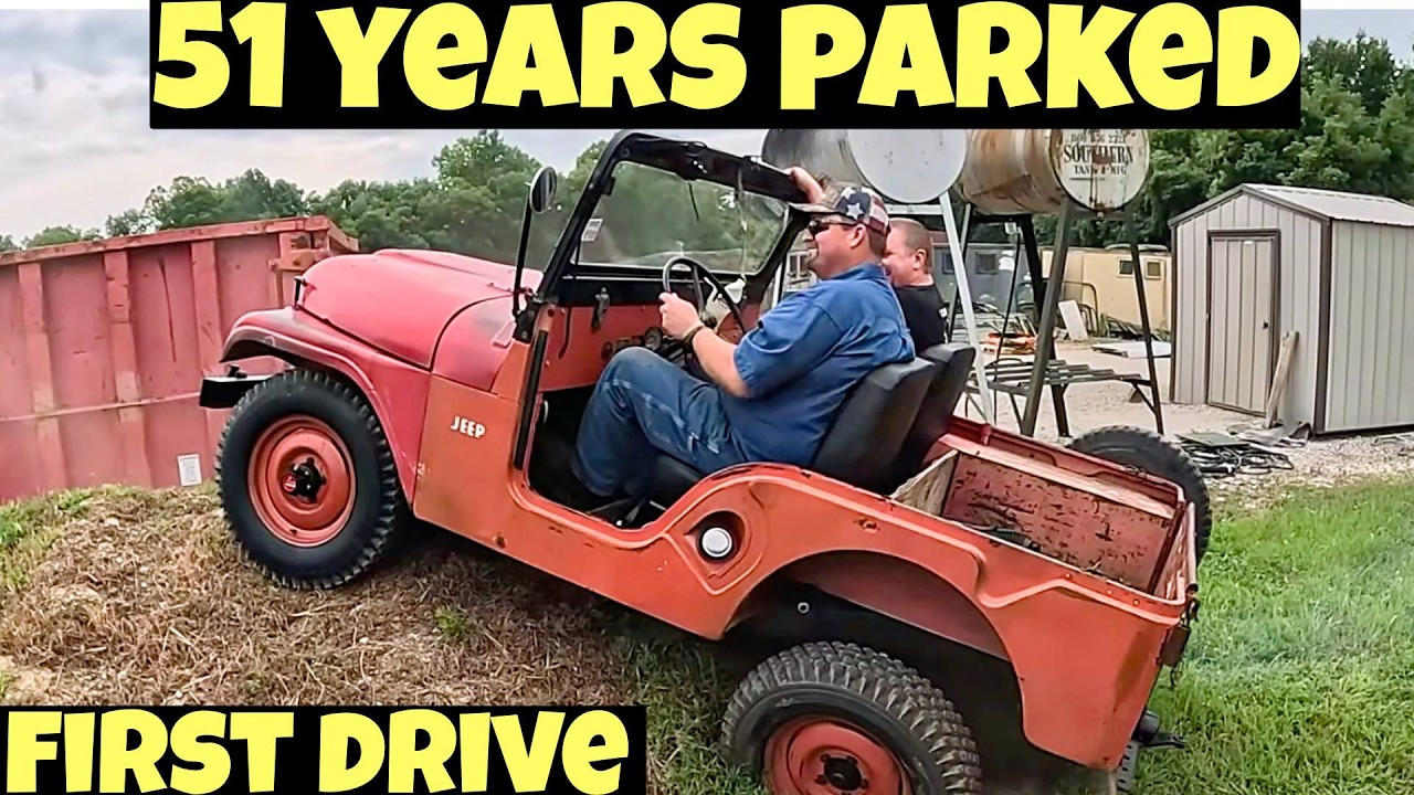 Willys CJ5 1955 года: 51 год на стоянке...Первая поездка