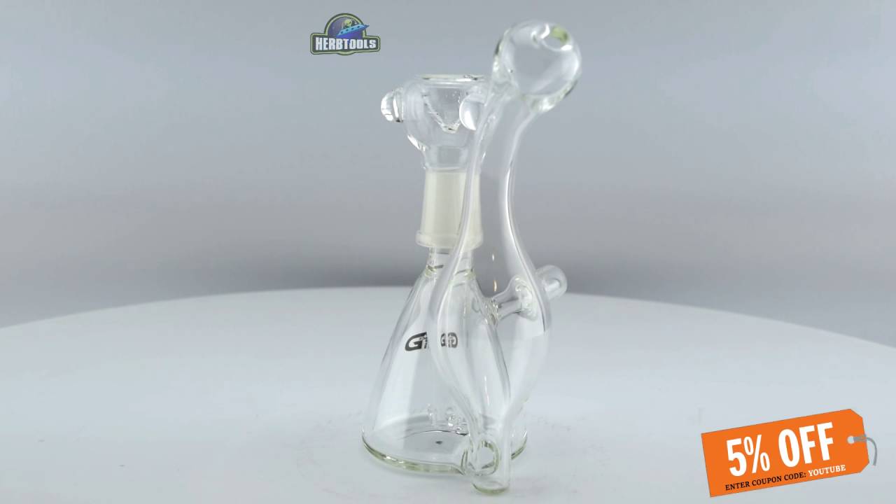 GRACE GLASS OIL / HERB BUBBLER 2-IN-1 RECYCLER [HD] [HERBTOOLS]