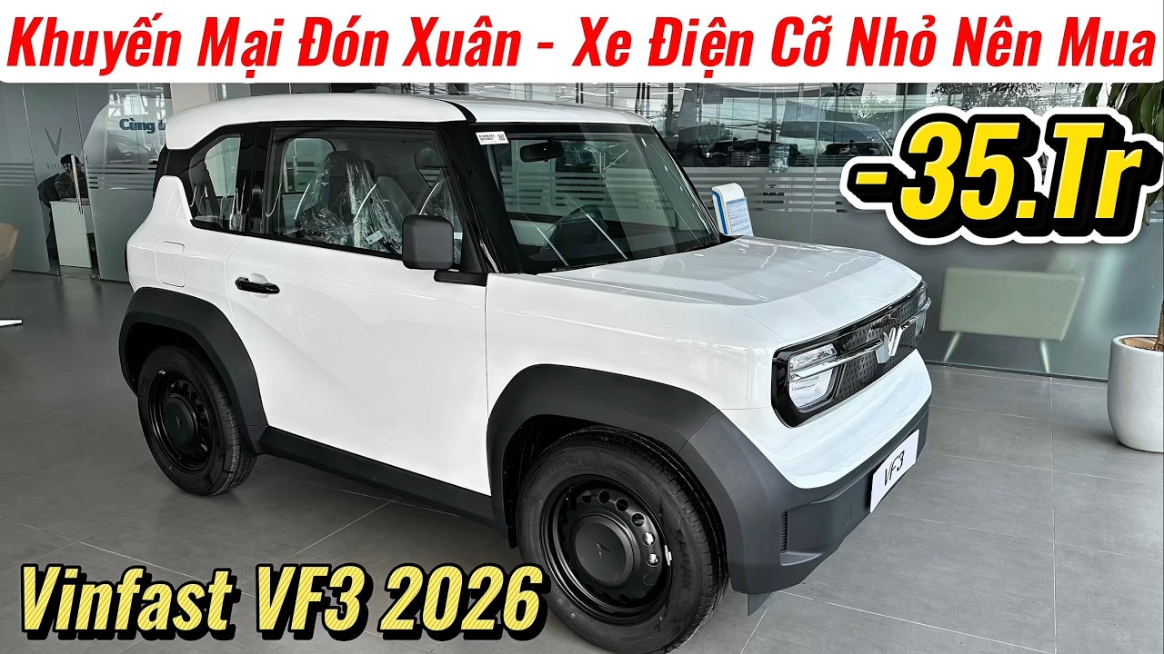 ✅Vinfast VF3 Khuyến mại Lớn Vài Ngày Đón Xuân | Mẫu Xe Điện Minicar Nhận Xe Từ 50Tr | Giá Xe Việt