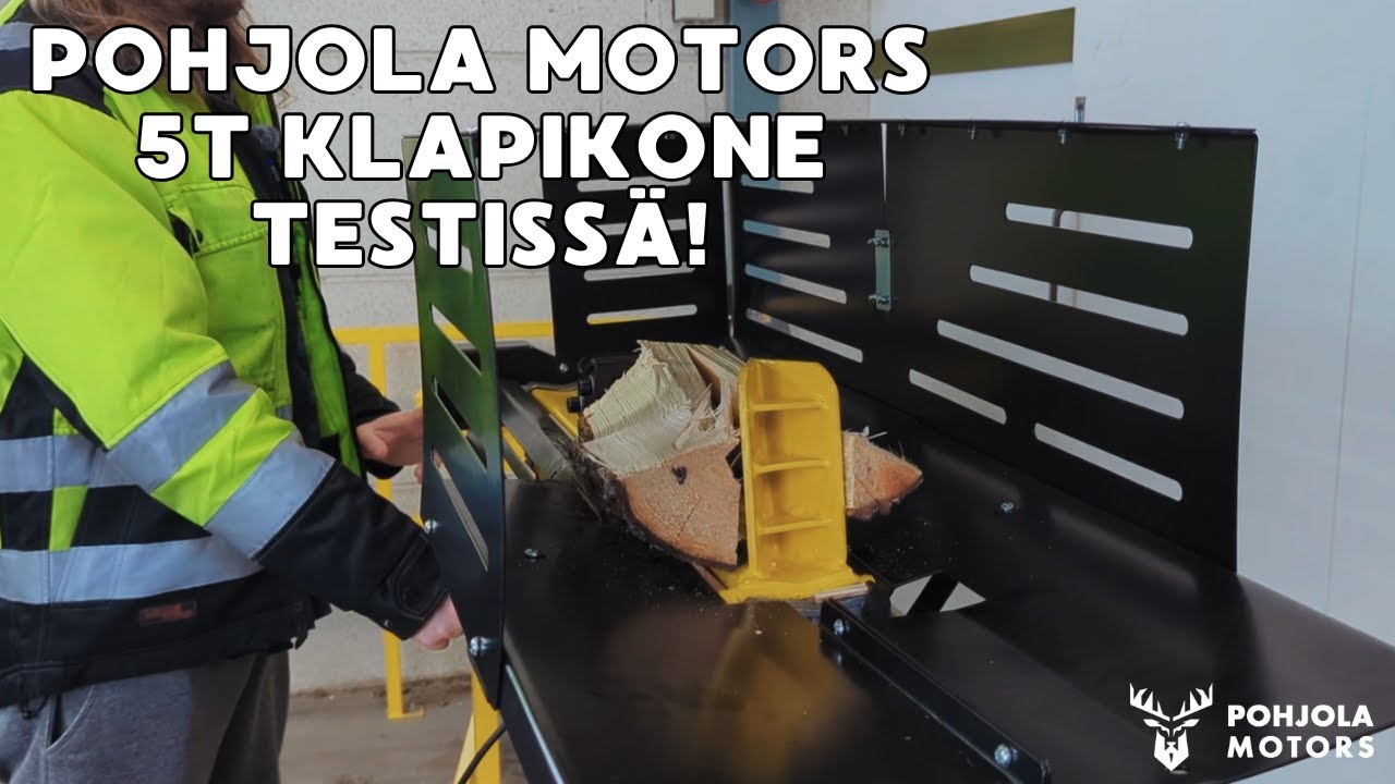 Testattiin Pohjola Motors halkomakone 5T 🔥