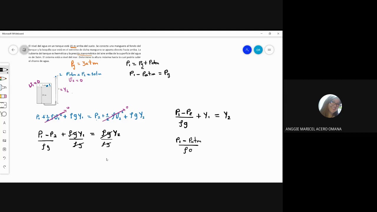 Ecuación de Bernoulli: Ejercicio de Aplicación 3
