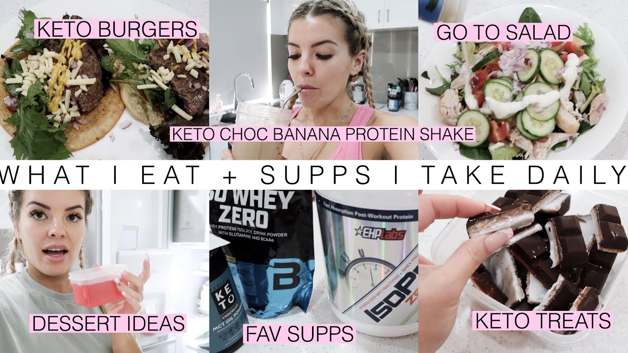WHAT I EAT IN A DAY ON KETO  🥗🌮 + SUPPS I RECOMMEND FOR BEGINNERS🥤 + TREATS 🍫JAZ HAND