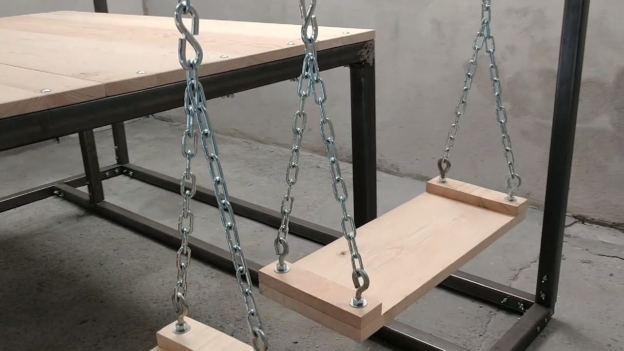 CÓMO HACER UNA MESA CON COLUMPIOS / SWING TABLE.