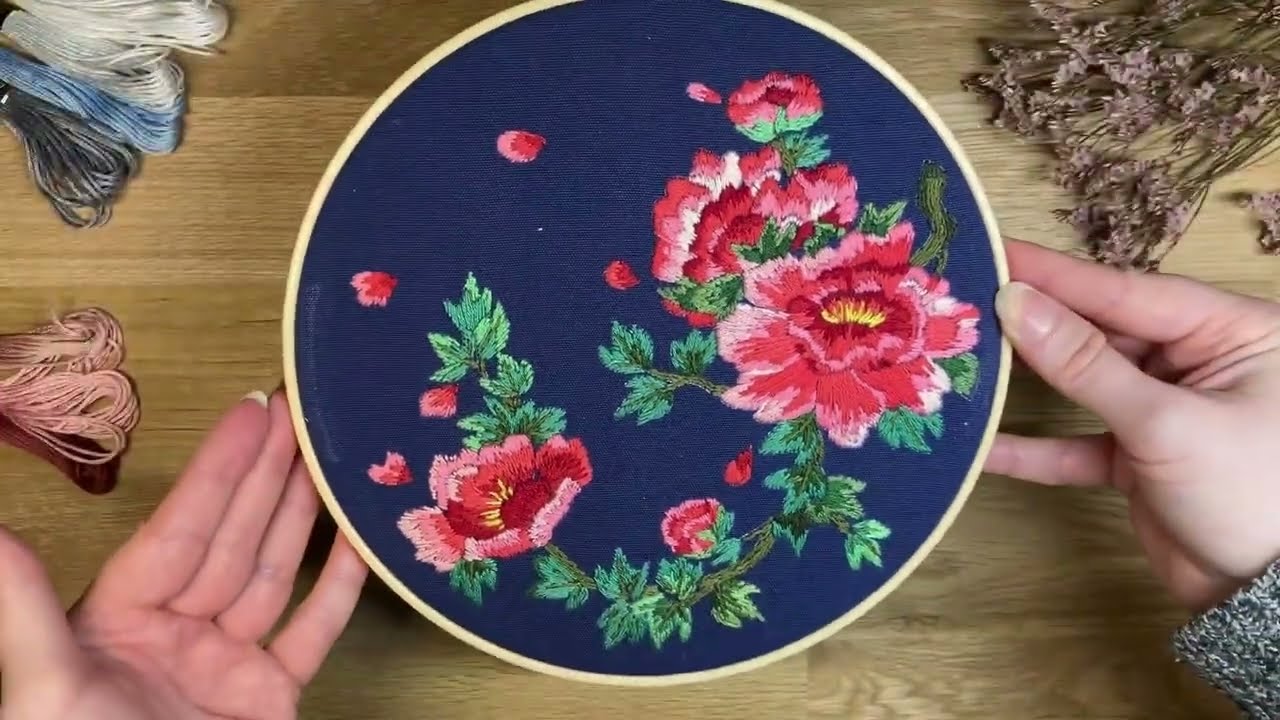 15 hours of Embroidery in 15 minutes | Sewing time lapse