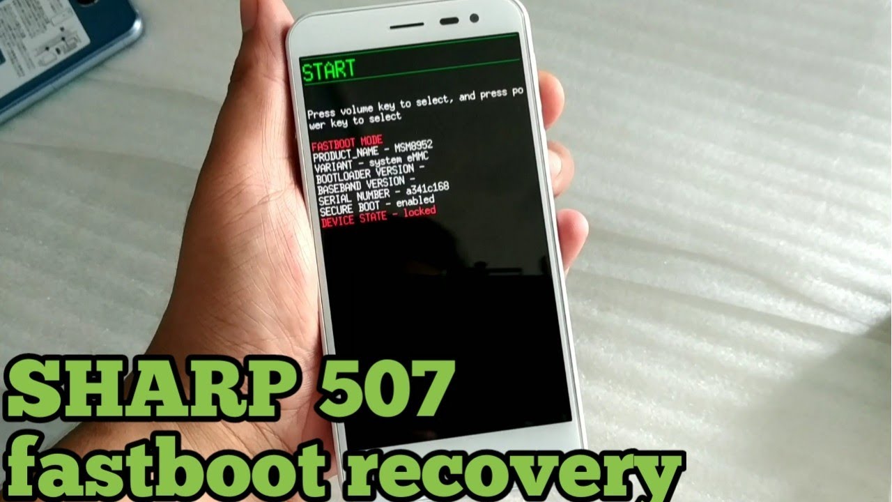 Sharp 507 Lupa Password - Fastboot Recovery