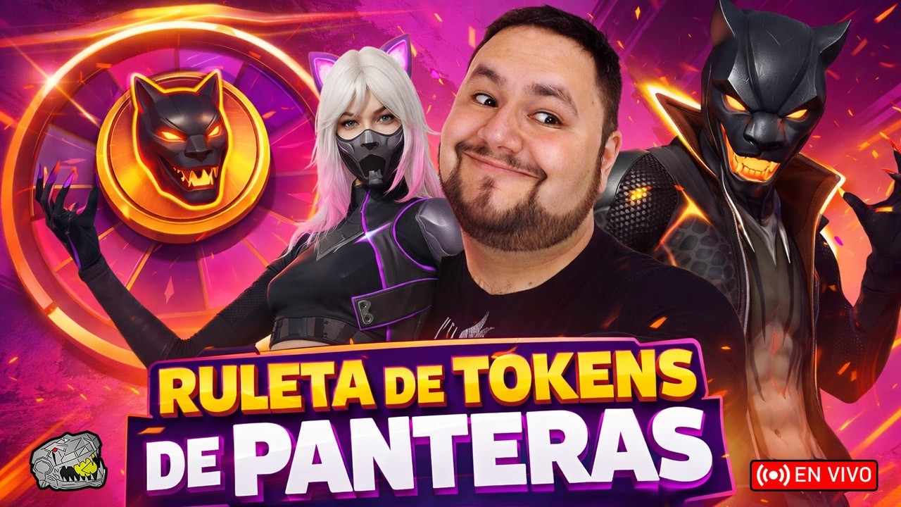 🔴 NUEVA RULETA DE TOKENS DE PANTERAS EN FREE FIRE - PONCHOELREX 😎