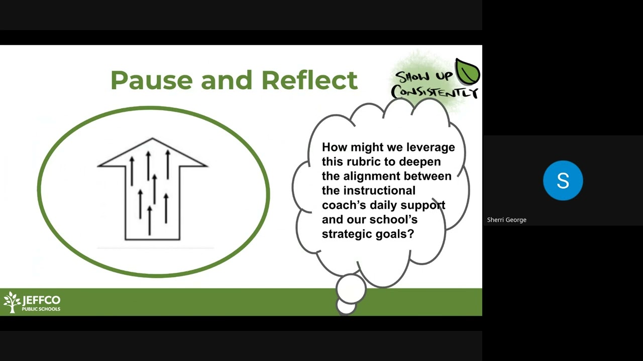 Video #2 Instructional Coach Rubric Asynchronous Session Section #2