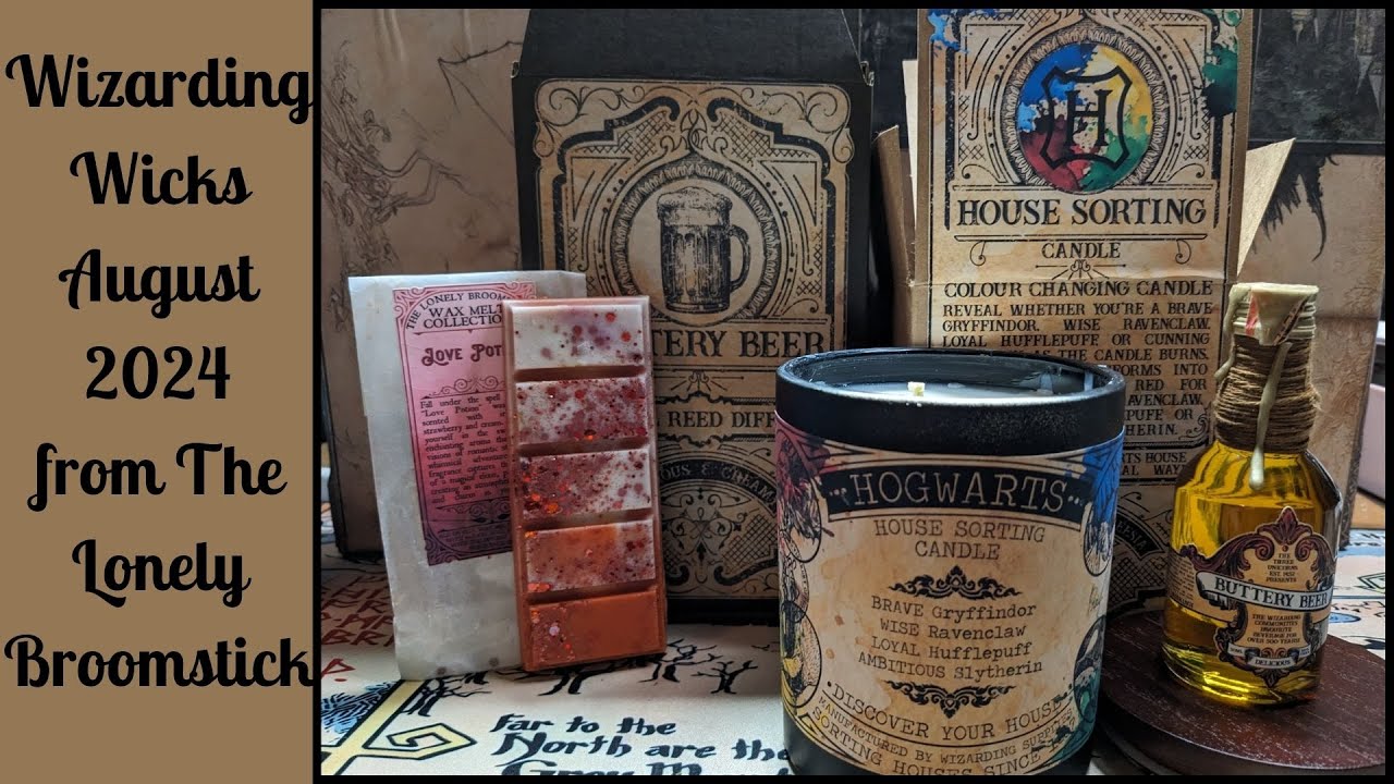 Wizarding Wicks AUGUST 2024 Monthly Subscription - from The Lonely Broomstick Scotland