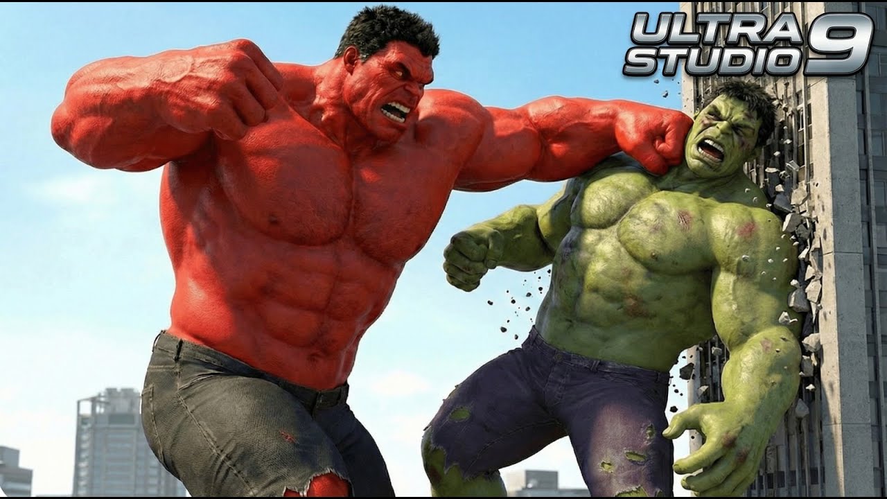 HULK vs RED HULK: The Ultimate Battle! (Superman Arrives?!)