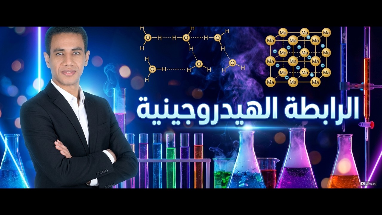 الرايطة الهيدروجينية والفلزية  كيمياء ثانية ثانوى  ترم ثانى