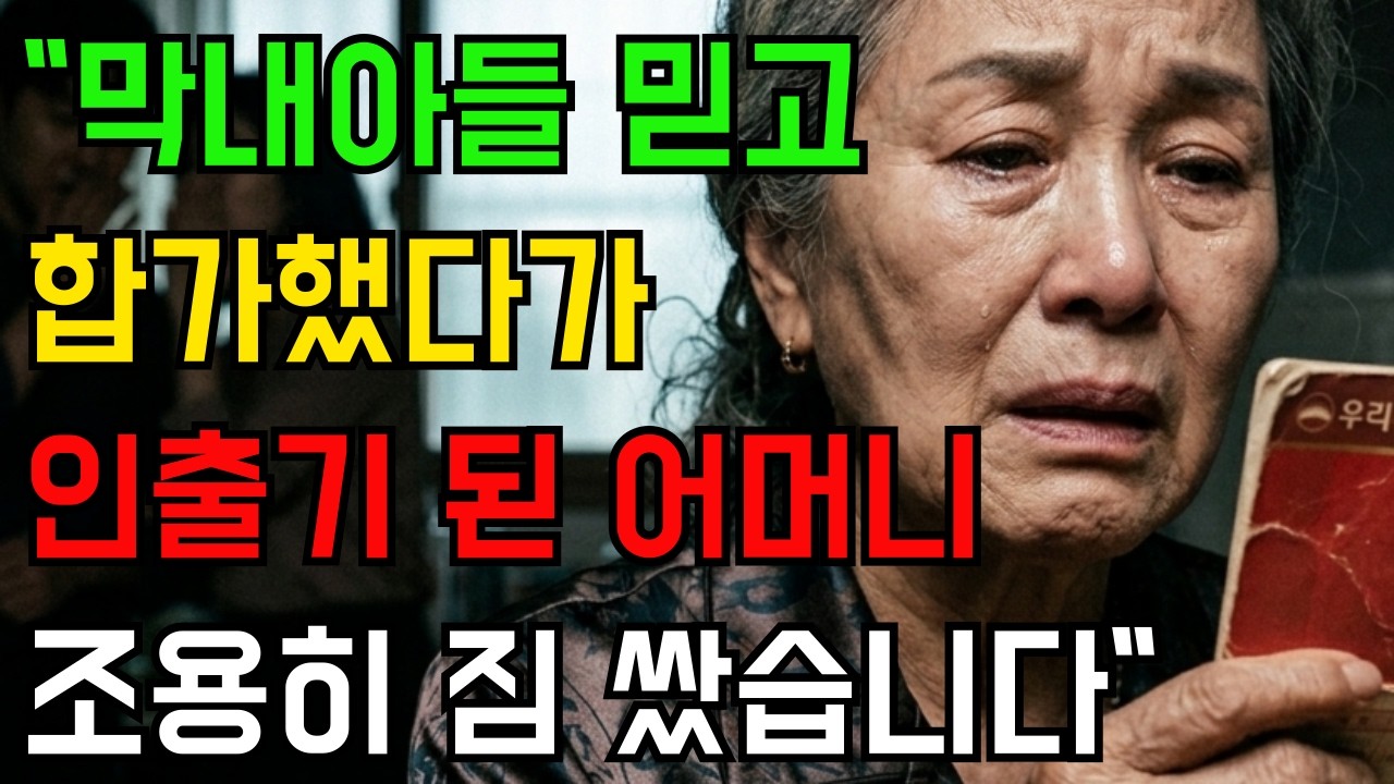 무릎 꿇고 눈물로 모시겠다던 막내아들의 진짜 속셈…손주 입에서 나온 한마디에 모든 게 무너졌습니다