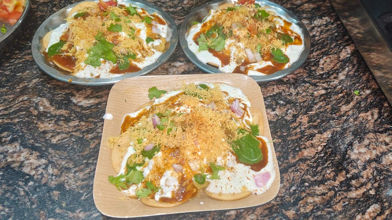 Safed matar papdi chat