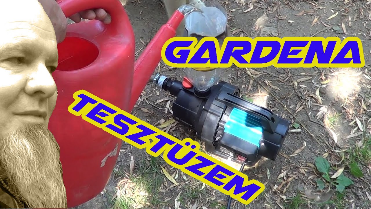 Gardena kerti szivattyú - első tesztüzem.