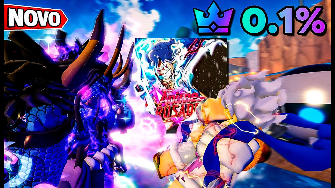 PEGANDO O 0.1% LUFFY GEAR 5 VS KAIDO NO ANIME CRUSADERS!