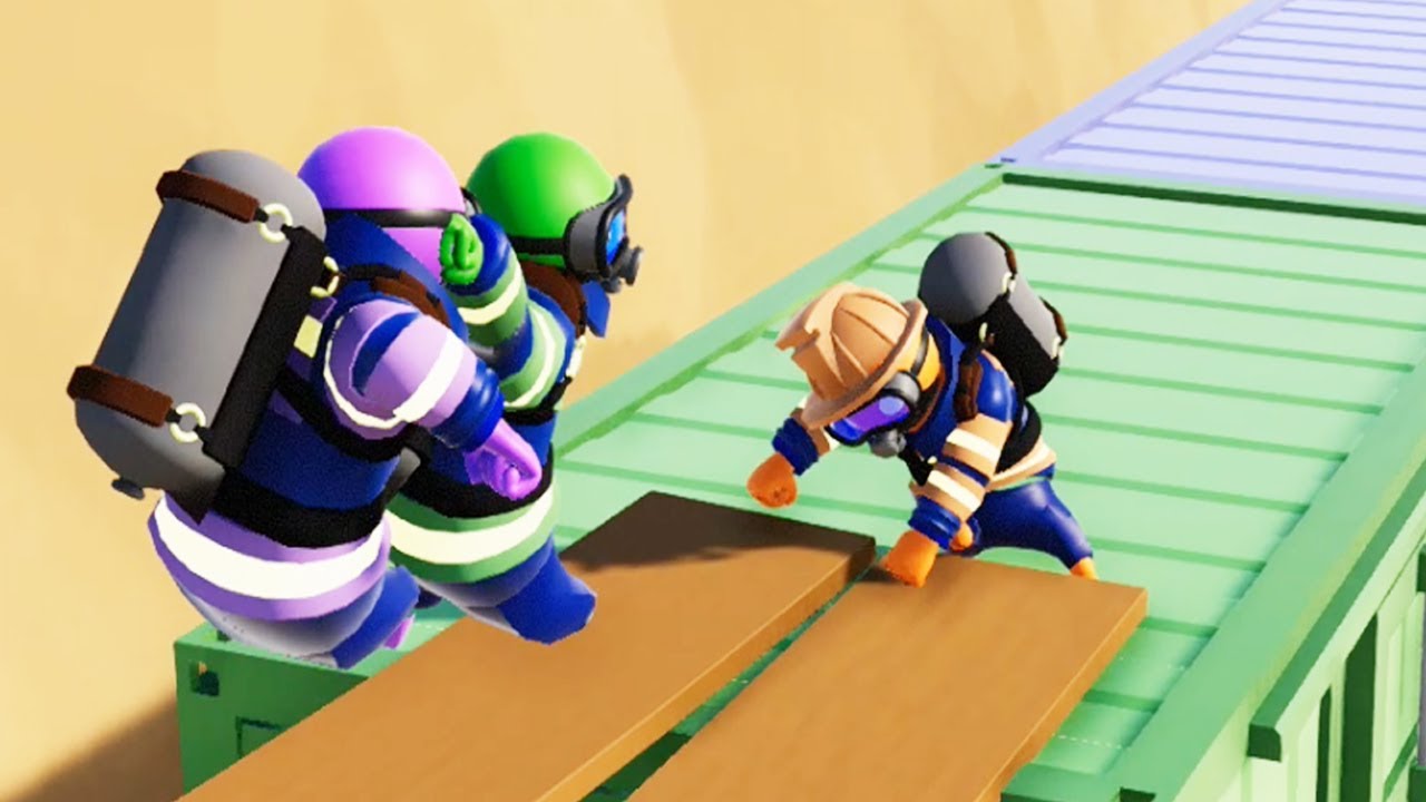 QUIEN TIENE LA MANGUERA MAS LARGA? BOMBEROS EN Gang Beasts