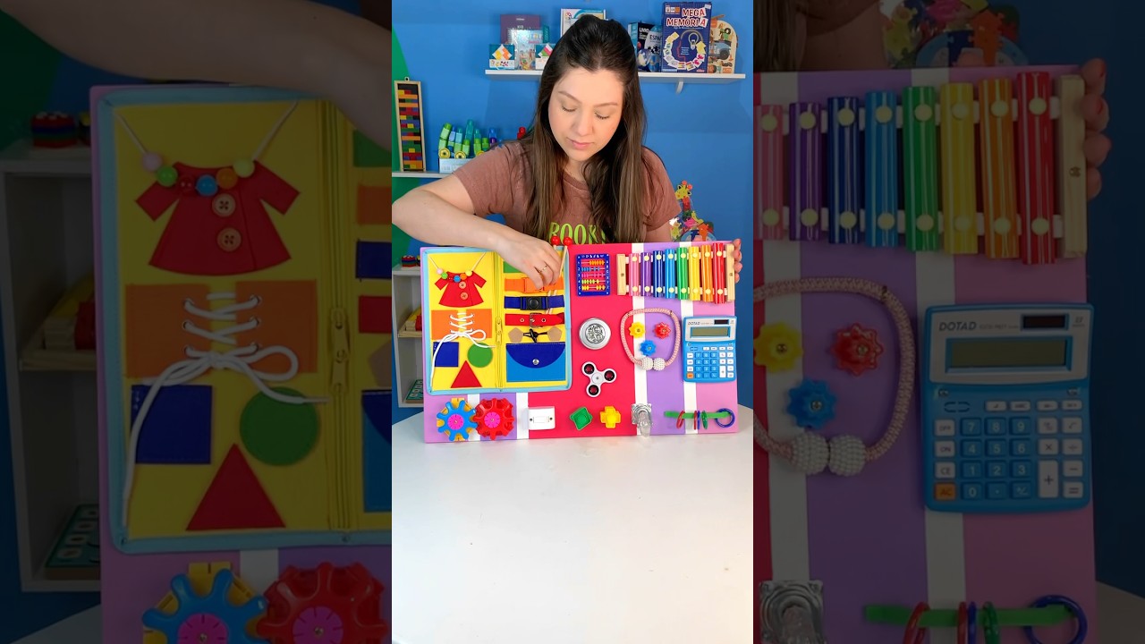 Melhor Brinquedo Montessori para Desenvolver seu beb&ecirc; - Painel Sensorial