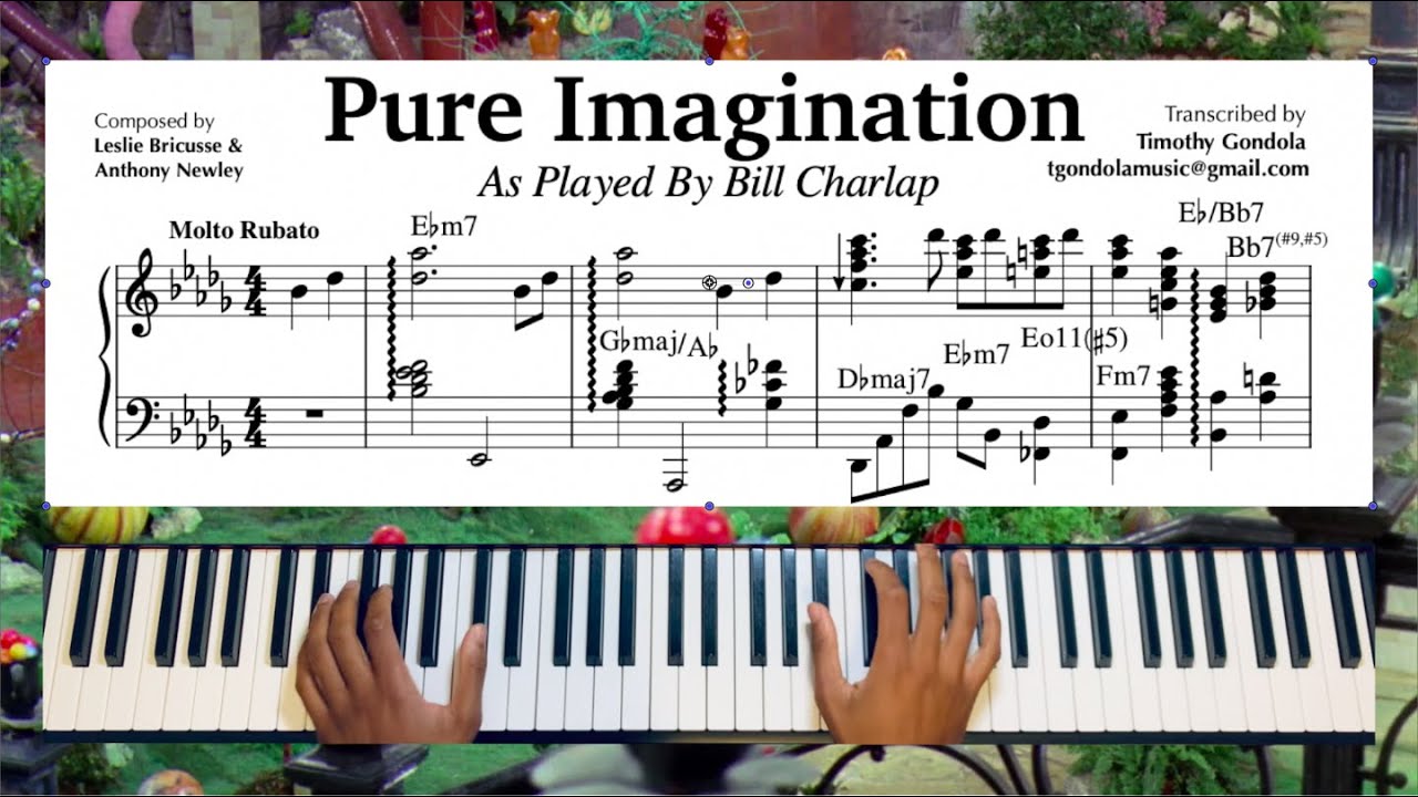 Pure Imagination Piano Transcription| As played by Bill Charlap