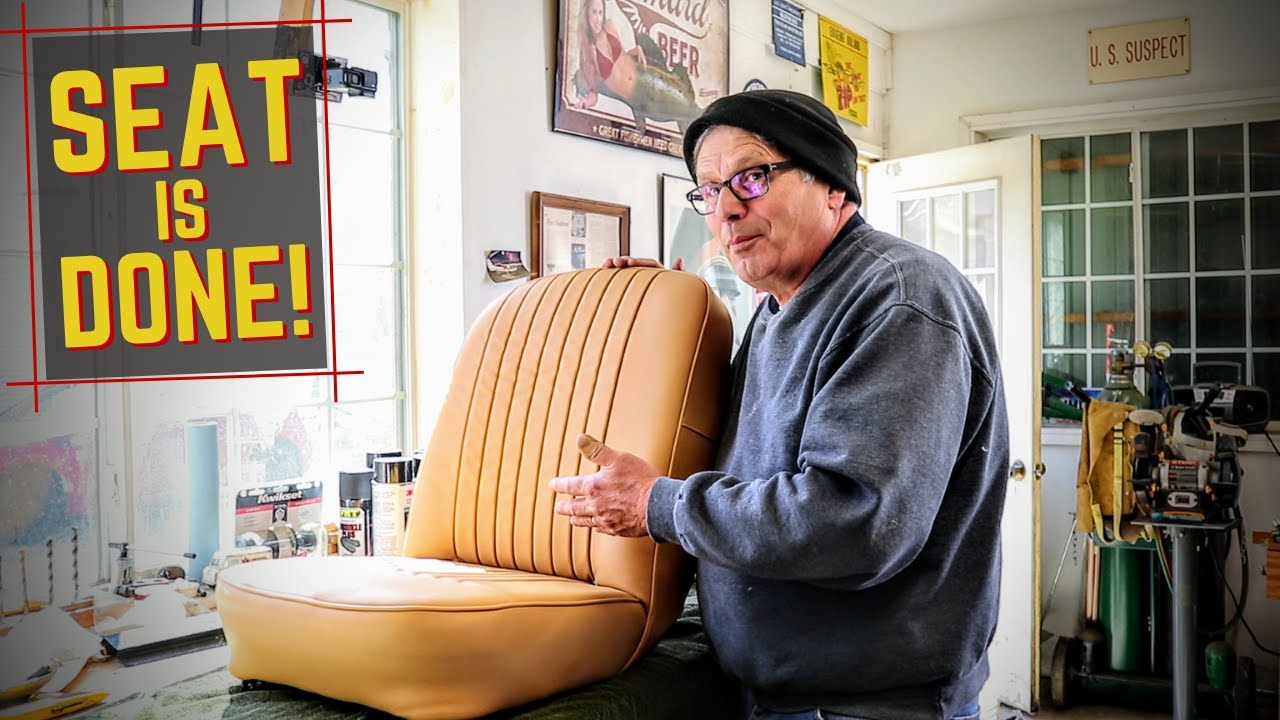 Triumph TR4 Seat Upholstery is DONE! Back Board Problem SOLVED - Seat Restoration Part 4
